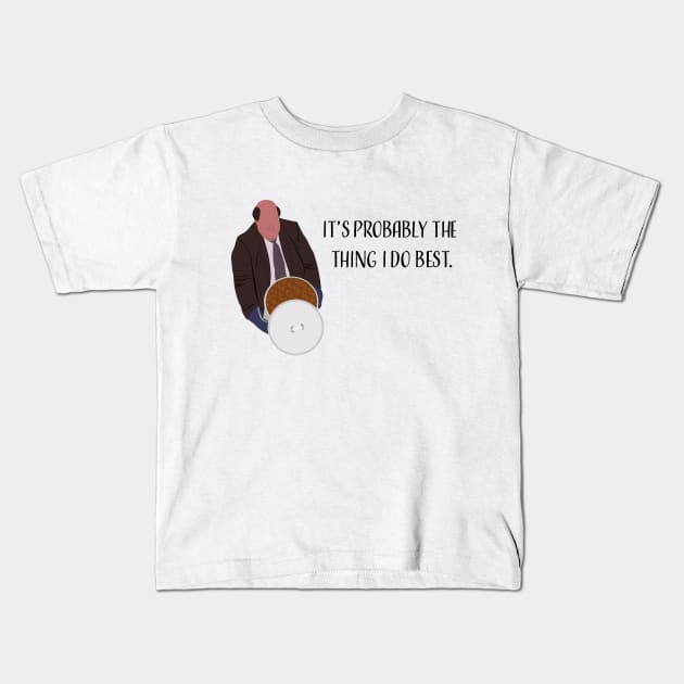 The Office "Kevin's Chili" Quote Kids T-Shirt by Design Garden